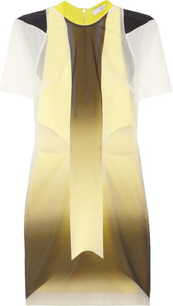 Dion Lee Glass Stretchsilk Organza Mini Dress - Lyst