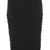 Donna Karan New York Ruched Stretchcrepe Skirt in Black - Lyst