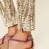 Free People Feather Print Ankle Crop in Beige (cream combo) - Lyst