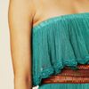 Free People Fringed Goddess Long Dress in Green (succulent) - Lyst