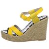 Marc By Marc Jacobs Marc By Marc Jacobs Womens Quero Sa Printed Lizard Espadrille in Yellow - Lyst