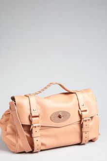 Mulberry Dusty Pink Leather Alexa Buckle Satchel - Lyst