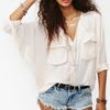 Nasty Gal Utility Batwing Blouse Blush in Pink (blush) - Lyst