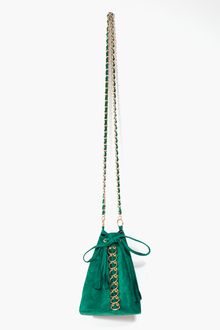 Nasty Gal Pierced Bucket Bag Jade - Lyst