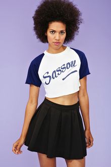 Nasty Gal Sasson Crop Top - Lyst