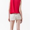 Zara Blouse with Shoulder Appliqués in Pink (coral) - Lyst