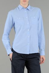 Aspesi Classic Shirt in Cotton Chambray