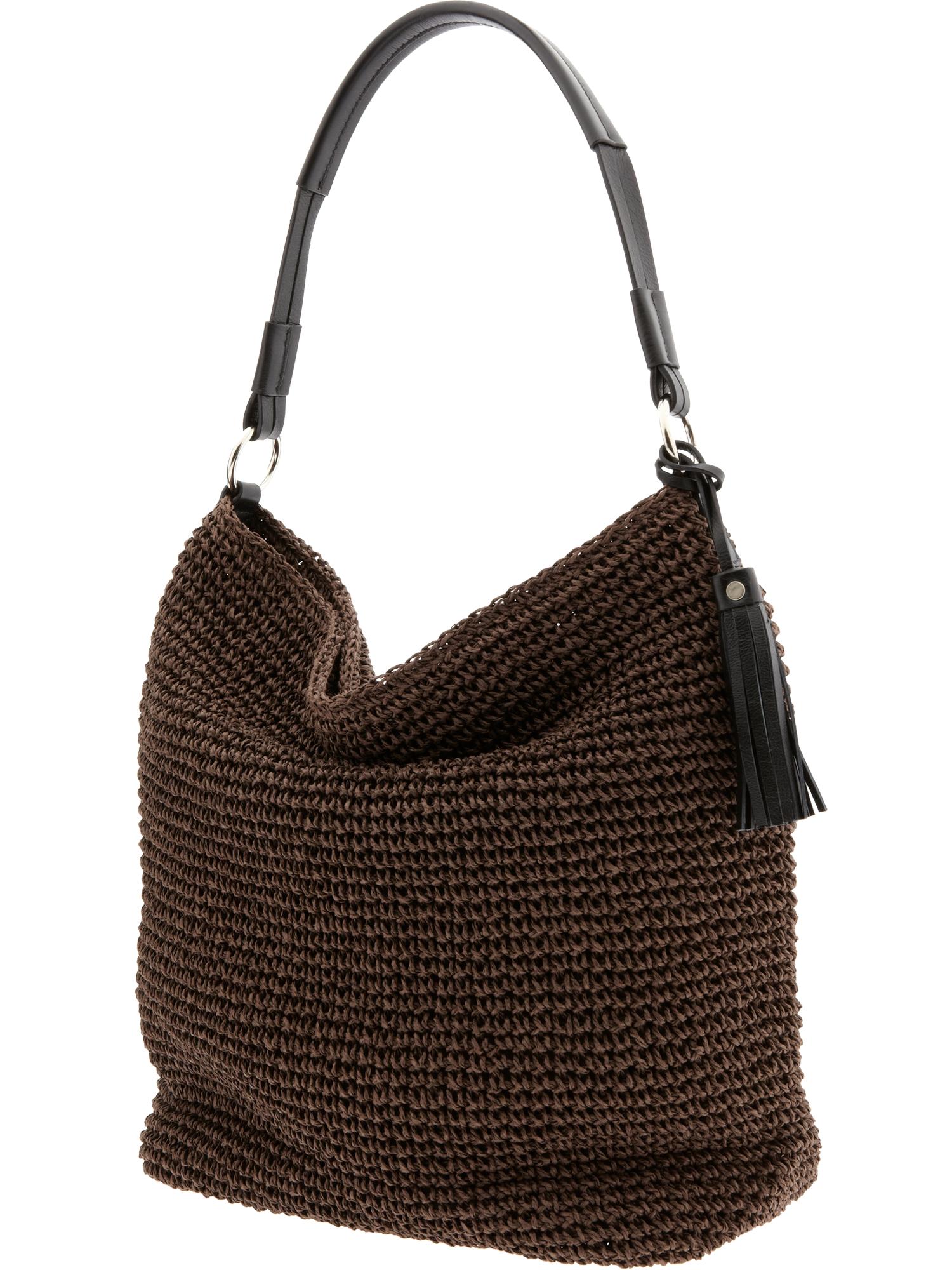 Banana Republic Callie Straw Hobo in Brown (cocoa) Lyst