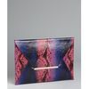 Bcbgmaxazria Pink Snakeskin Llene Envelope Clutch in Blue (pink) - Lyst