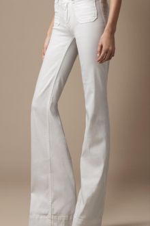 Burberry Borough White Flared Jeans - Lyst