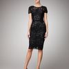 Dolce & Gabbana Shortsleeve Lace Dress in Black - Lyst