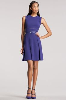 Elie Saab Lace-inset Crepe Dress - Lyst