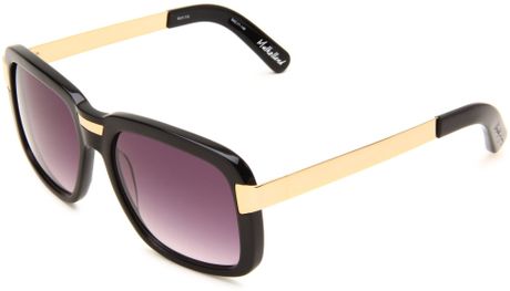 Elizabeth And James Mulholland Navigator Sunglasses in Yellow for Men (black frame/black lens) - Lyst
