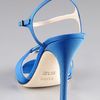 Fendi Grosgrain Swirl Sandal in Blue (blue grn) - Lyst