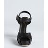Gucci Black Leather Jamie Ankle Strap Platform Sandals in Black - Lyst