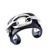 Karen Millen Chain Acrylic Cuff in Black - Lyst