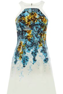 Karen Millen Cotton Floral Print Dress - Lyst