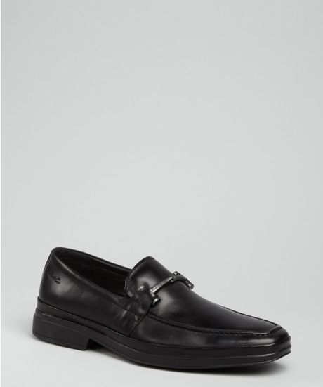 Kenneth Cole Black Leather Summer Walk Loafers in Black for Men - Lyst