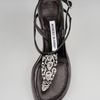Manolo Blahnik Crystaldetail Thong Sandal in Black - Lyst