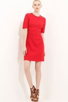 Michael Kors Bouclé Crepe Shift Dress - Lyst