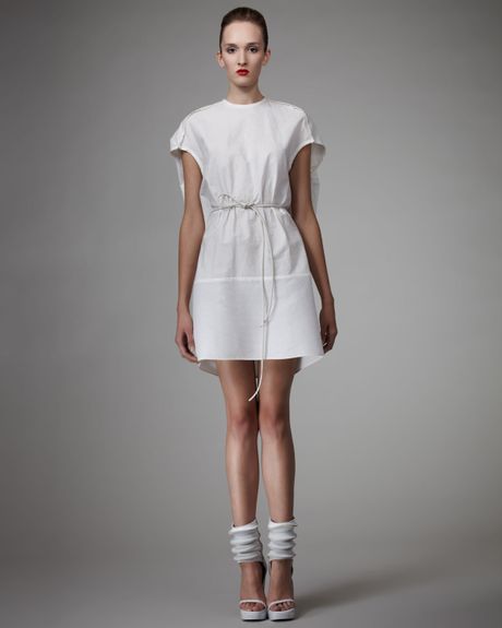 Rick Owens Capsleeve Tunic in White (milk) - Lyst