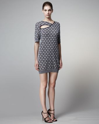  Printed Knit Dress 