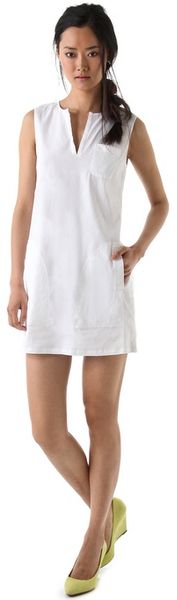 Theory Wandu Crunch Dress in White - Lyst