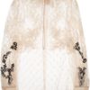 Valentino Sheer Lace Blouse in Pink (blush) - Lyst