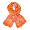 Versace Floral Printed Chiffon Silk Stole in Orange (floral) - Lyst
