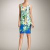 Versace Scoop Neck Dress in Green - Lyst