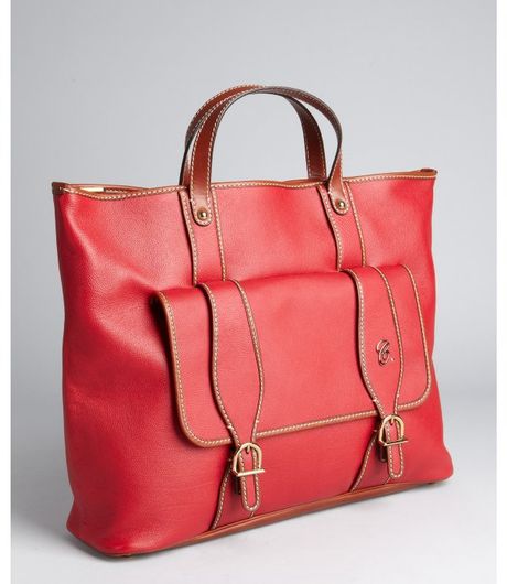 Chloé Red Leather Susan Large Tote in Red - Lyst