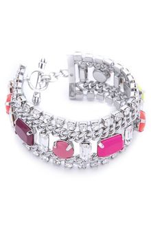 Juicy Couture Multi Layer Gem Bracelet - Lyst
