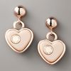 Marc By Marc Jacobs Heart Drop Earrings in Pink (beige) - Lyst