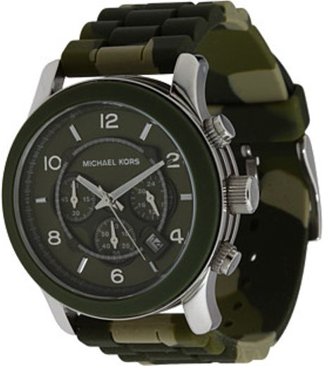 Michael Kors Chronograph Watch  in Green for Men (g) - Lyst