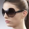Miu Miu Prounded Shield Sunglasses in Black - Lyst