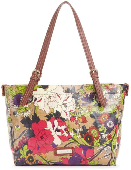 The Sak Artist Circle Satchel in Multicolor (taupe flw power) - Lyst