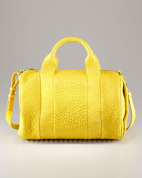 Alexander Wang Rocco Satchel in Yellow (citrus) - Lyst