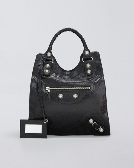 Balenciaga Giant Nickel Folder Shoulder Bag in Black - Lyst