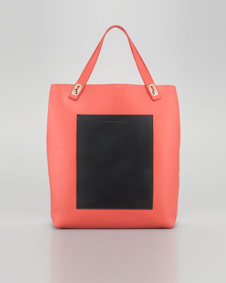 Balenciaga Pocket Tote Coralnoir in Orange (corail noir) - Lyst