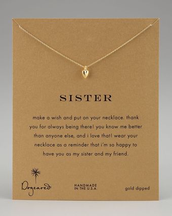 Dogeared Sisters Heart Pendant Necklace - Lyst
