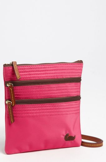  Triple Zip Nylon Crossbody Bag 