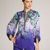 Etro Painterly Paisley Blouse in Purple (cobalt) - Lyst