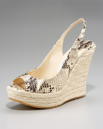  Polar Snake-Embossed Espadrille 