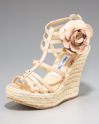  Poise Flower-detail Cage Espadrille 