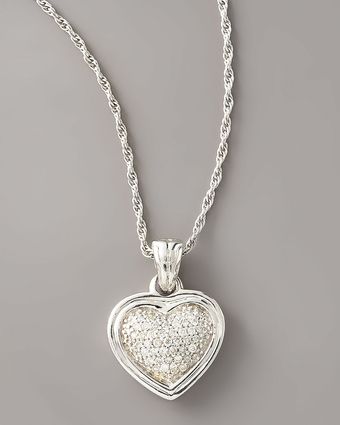  Diamond Heart Pendant Necklace 