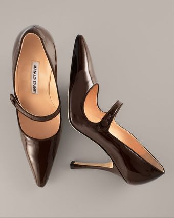  Patent Leather Mary Jane, Dark Brown 