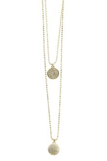 Michael Kors Exclusive Pave Disc and Pave Fireball Necklace Set  - Lyst