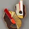 Oscar De La Renta Double Guitar Pin in Multicolor (multi colors) - Lyst