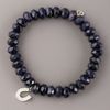 Sydney Evan Goldstone & Diamond Horseshoe Bracelet in Black - Lyst