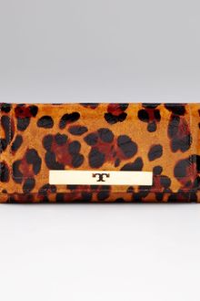 Tory Burch Ainsley Envelope Continental Leopard Wallet - Lyst